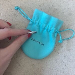 Tiffany & Co. Silver Ring with Diamonds